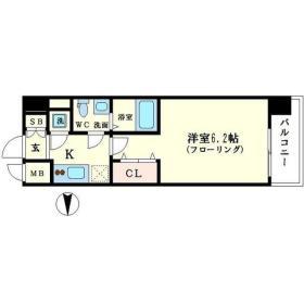 エスリード大阪シティグランツ(1K/7階)の間取り写真