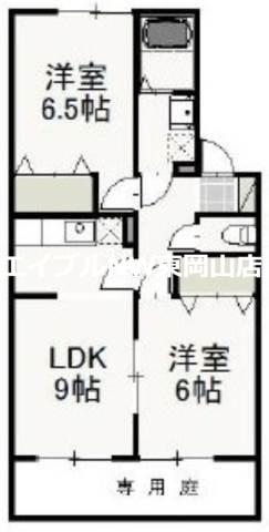 フォーシーズン秋(2LDK/1階)の間取り写真