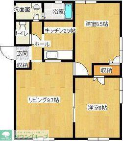 ソフィアC(2LDK/2階)の間取り写真