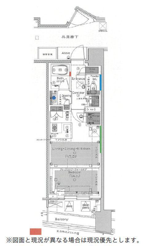 プラウド渋谷東(1LDK/8階)の間取り写真