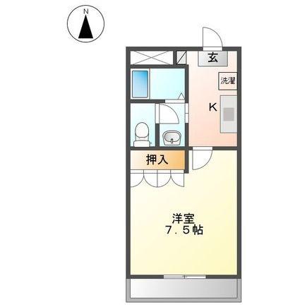 アイリスハイム(1K/3階)の間取り写真