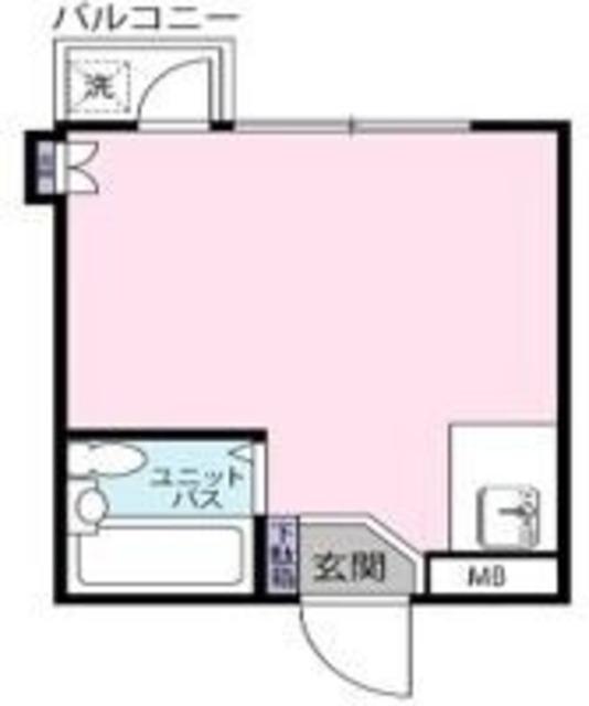 リエパレス立川(ワンルーム/2階)の間取り写真