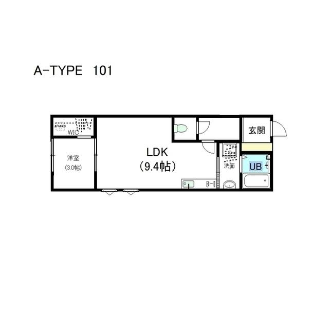 RITZ 10(1LDK/1階)の間取り写真