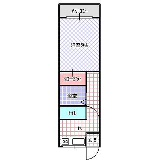 RESIDENCE EXCELLE(1K/1階)の間取り写真