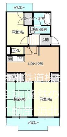 メゾンはまなす(3LDK/2階)の間取り写真