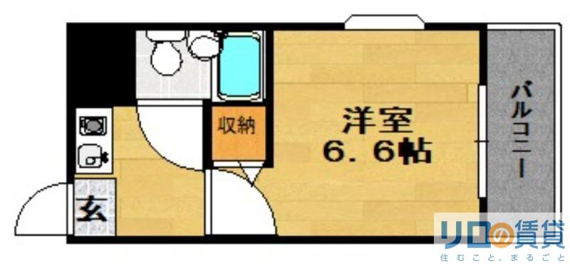 プレスト下新庄(1K/3階)の間取り写真