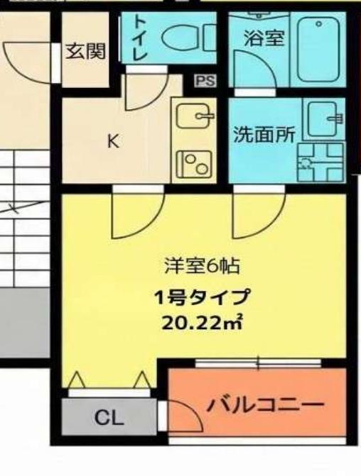 ALEGRIA尼崎西本町(1K/3階)の間取り写真