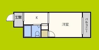 ラパンジール恵美須4(ワンルーム/8階)の間取り写真