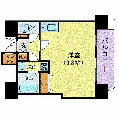 ミリオンステージ西早稲田壱番館(ワンルーム/3階)の間取り写真