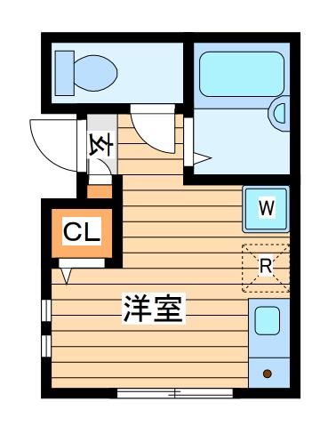 サンシャイン新横浜(ワンルーム/1階)の間取り写真