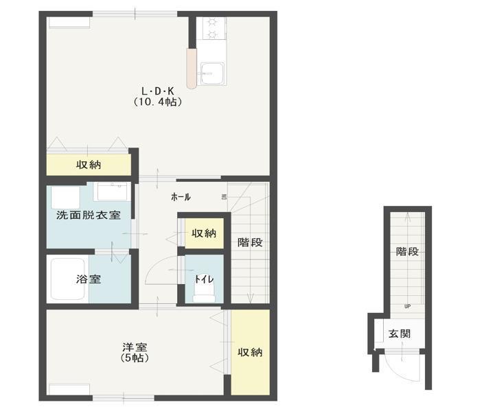AMA ST(1LDK/2階)の間取り写真