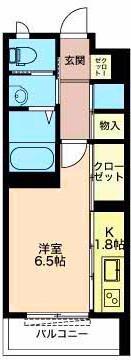 アンジュール(1K/3階)の間取り写真