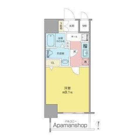 SHOKEN RESIDENCE名古屋サウス(1K/10階)の間取り写真