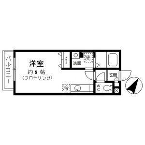ロイヤル塩釜(ワンルーム/2階)の間取り写真