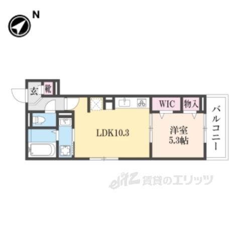 グランディールA&N2(1LDK/3階)の間取り写真