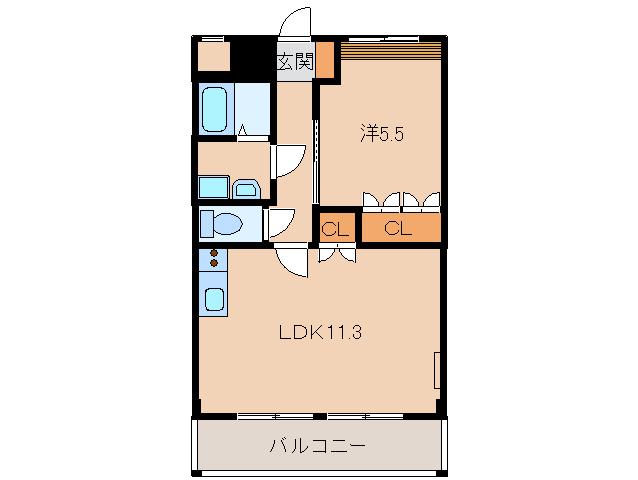 リラハウス(1LDK/2階)の間取り写真