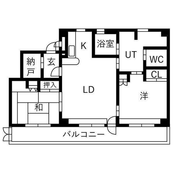 プレステージ啓明(2SLDK/2階)の間取り写真