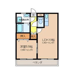 メゾン・ド・カンパーニュ(1LDK/3階)の間取り写真