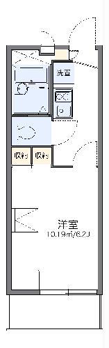 レオパレスAMOURII(1K/2階)の間取り写真