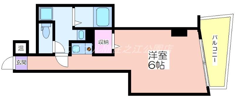 ルピナス南堀江(ワンルーム/3階)の間取り写真