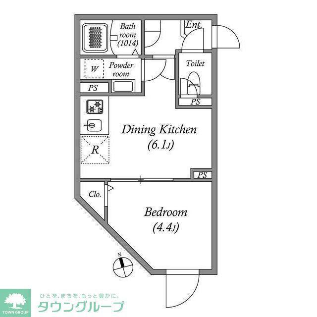 SOLASIA RESIDENCE荻窪II(1DK/2階)の間取り写真
