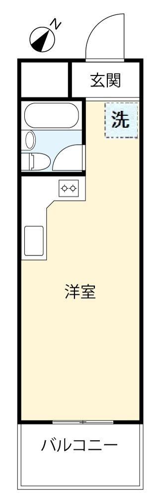 穂高第2ブラザーズ柏(ワンルーム/5階)の間取り写真