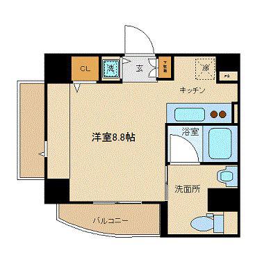 プレール・ドゥーク浅草(1K/2階)の間取り写真