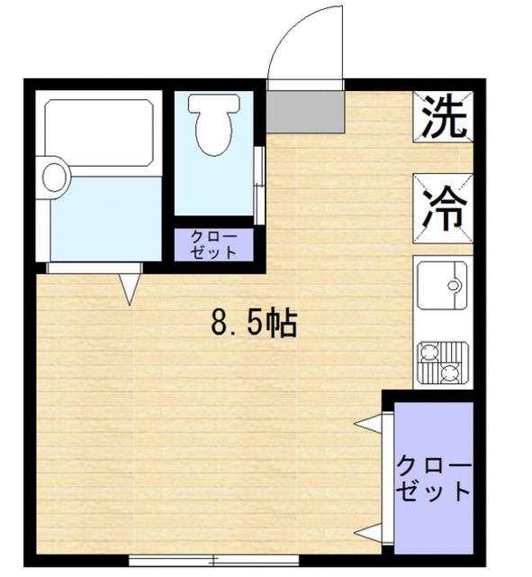 DAZA(ワンルーム/2階)の間取り写真