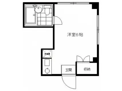 レモネード三田(ワンルーム/2階)の間取り写真