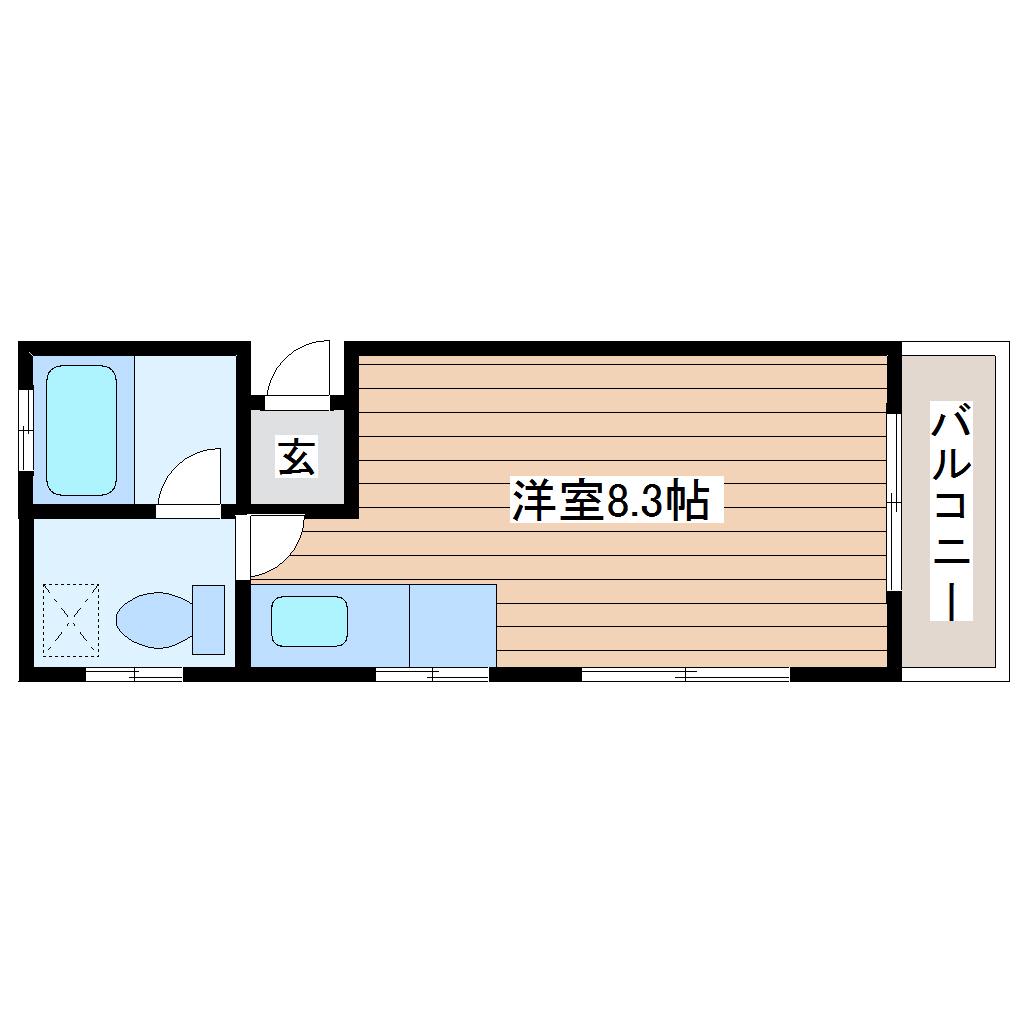NEEDS(ワンルーム/1階)の間取り写真