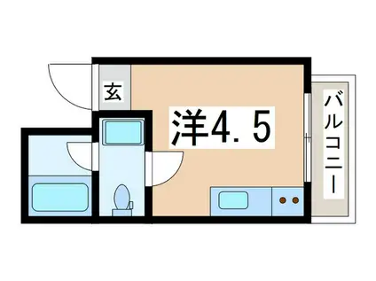 NOVEM OSHIAGE(ワンルーム/2階)の間取り写真