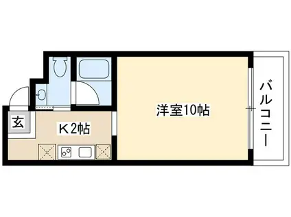 FULL HOUSE(ワンルーム/4階)の間取り写真