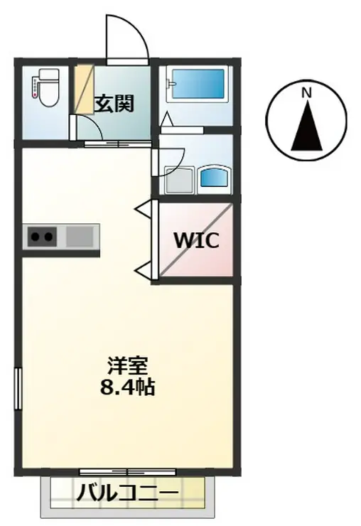 シズ・パピローサ 1階階 間取り