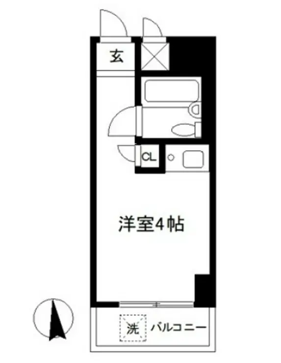 スカイコート大森 8階階 間取り