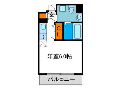 オリエントシティ・M(ワンルーム/10階)の間取り写真
