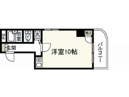 パークタワー平野町(ワンルーム/5階)の間取り写真