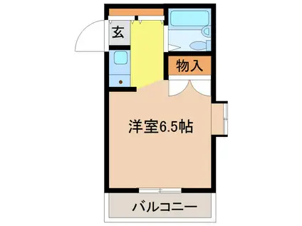 ジョイフル一社(ワンルーム/3階)の間取り写真