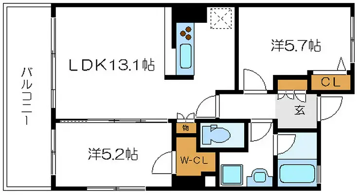 リーフコンフォート新小岩 10階階 間取り