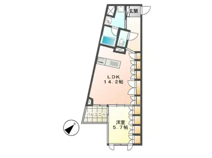 グランドゥール覚王山(1LDK/3階)の間取り写真