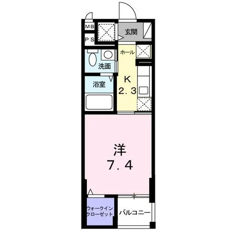 プランドールK 2階階 間取り