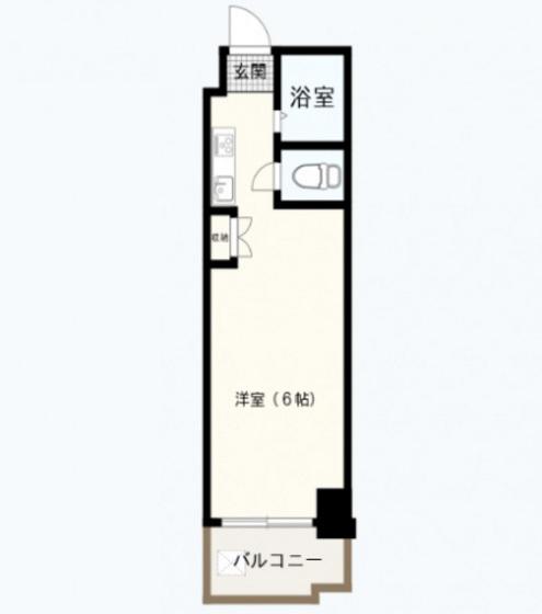 NIKKEI南竹屋2ND(ワンルーム/2階)の間取り写真