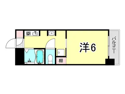 エトールIII(ワンルーム/2階)の間取り写真