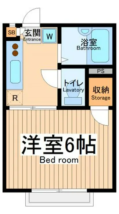 ルネ西国立A棟 2階階 間取り