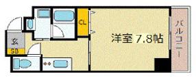 エクセル姫路(1K/2階)の間取り写真