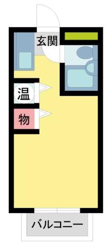 CRASIS苦楽園プラザ(ワンルーム/3階)の間取り写真