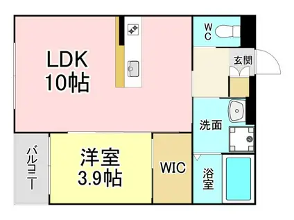 BRAVE BASE香月中央(1LDK/1階)の間取り写真