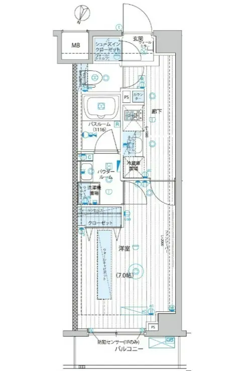 フュージョナル北赤羽DUE 2階階 間取り