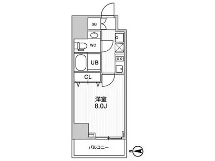GRACIA PLACE HIKIFUNE(1K/5階)の間取り写真