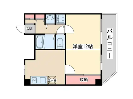 ハイムタケダT8(1DK/3階)の間取り写真