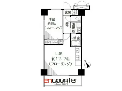 ニューハイム上板橋(1LDK/9階)の間取り写真